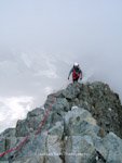 Colin Yeo on the East ridge of the Barre des Ecrins, France.