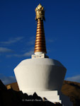 stupa outside the monastery in Litang, Sichuan.