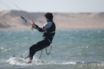 Mohammad, an instructor, shows how it should be done. Dakhla, Weatern Sahara.